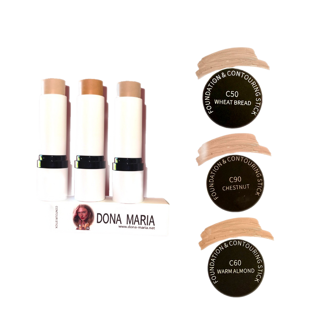 Creamy dual stick foundation with brush