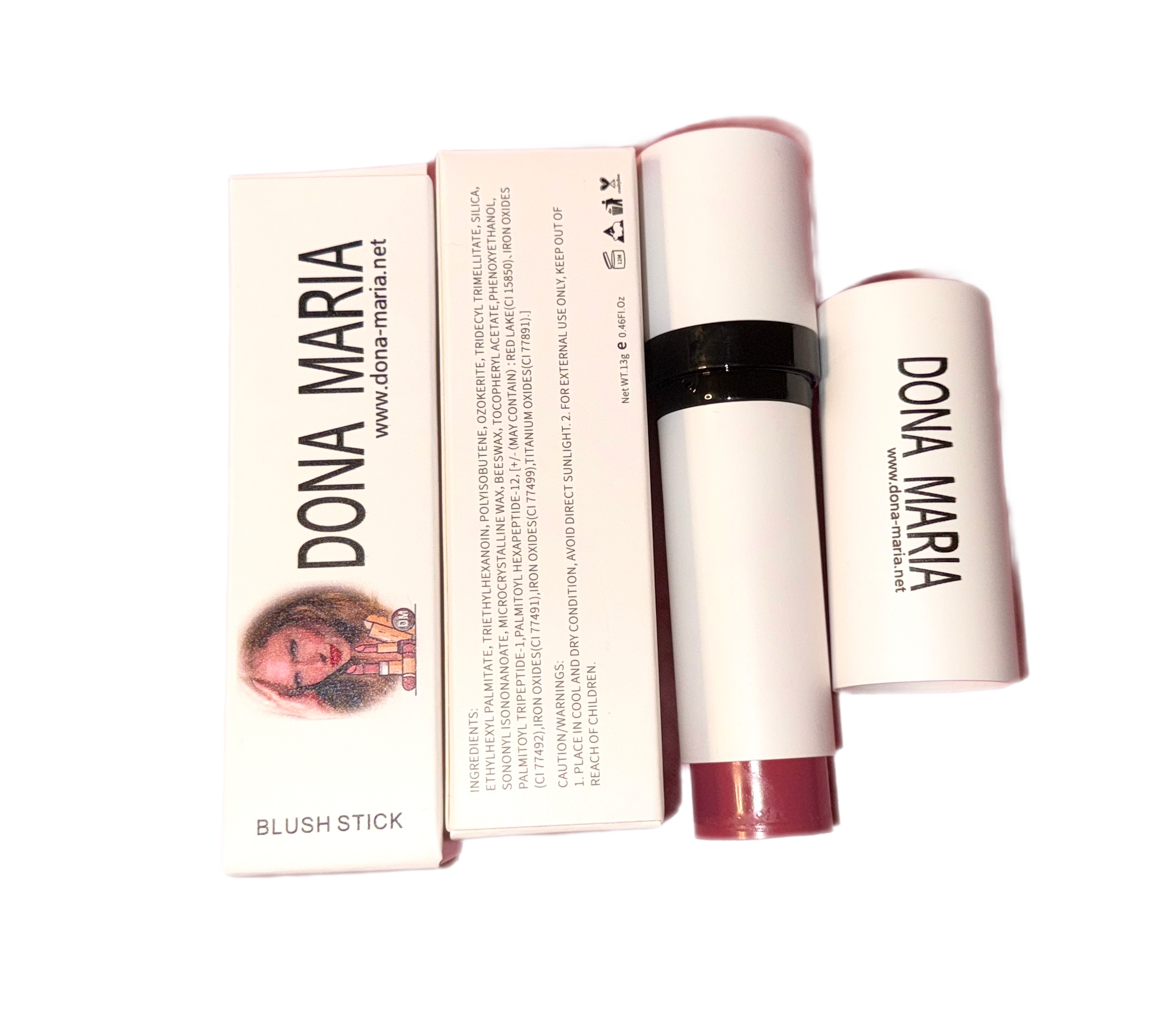Creamy dual stick blush & brush